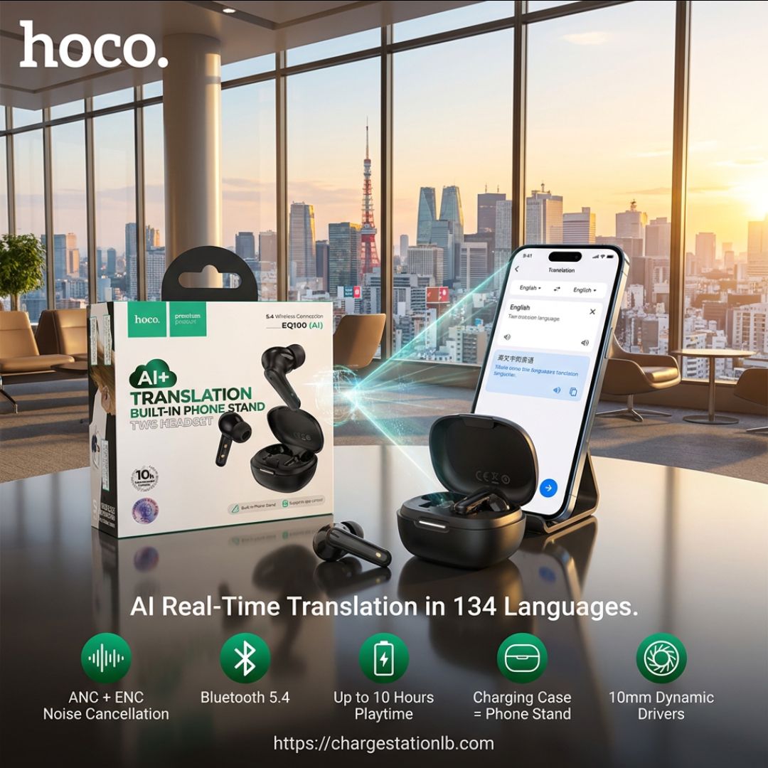 Hoco EQ100 AI Translation Wireless Earbuds