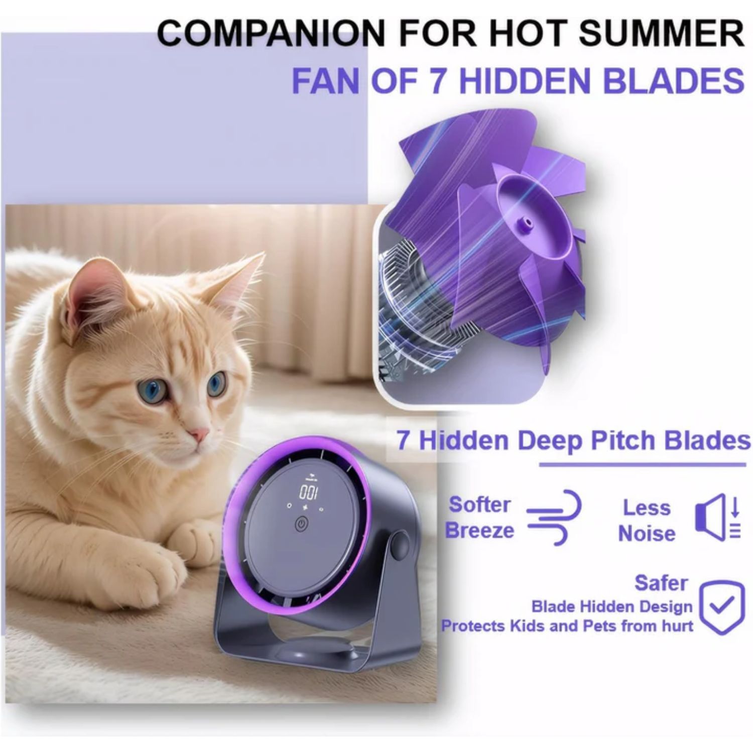 ​Portable Desktop Circular Fan