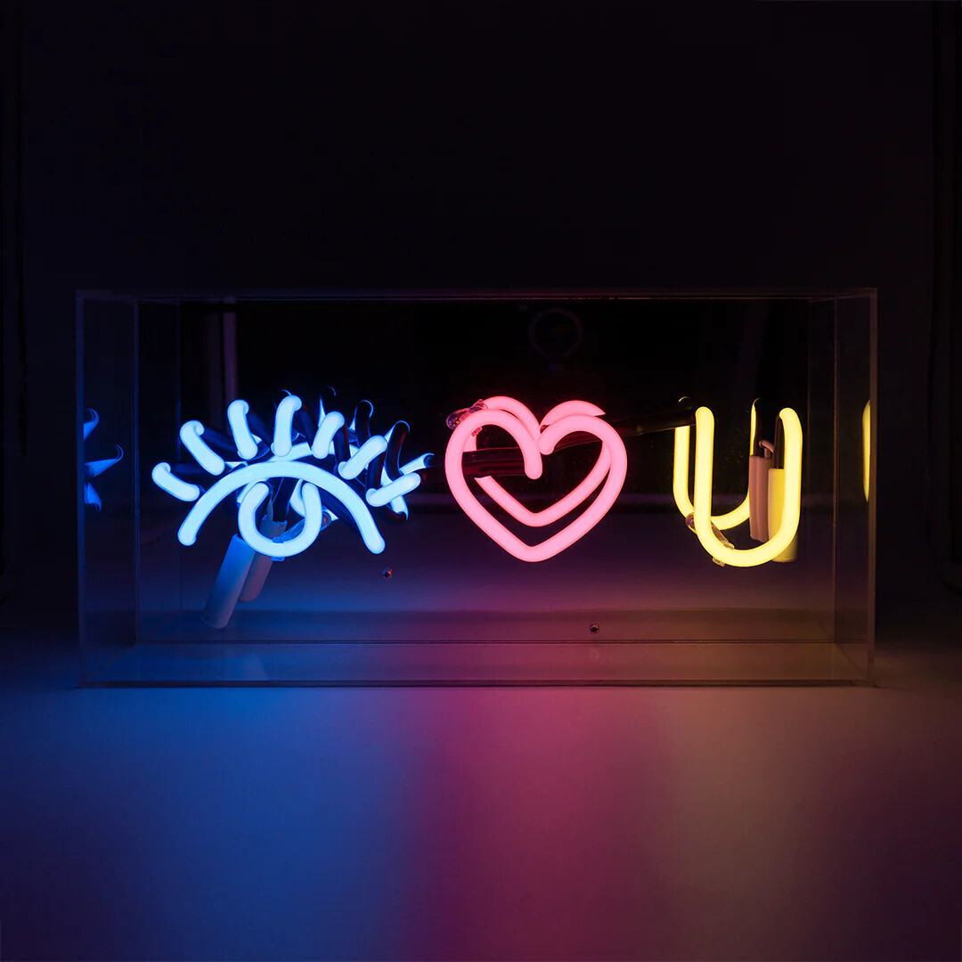 Eye Love You Box Neon Light