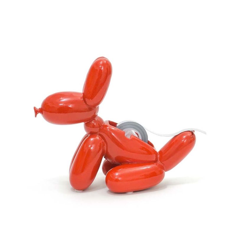 Balloon Doggy Tape Dispenser Red