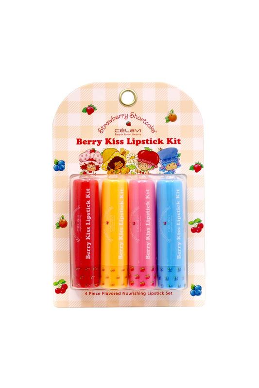 Celavi Strawberry Shortcake Berry Lipstick Set