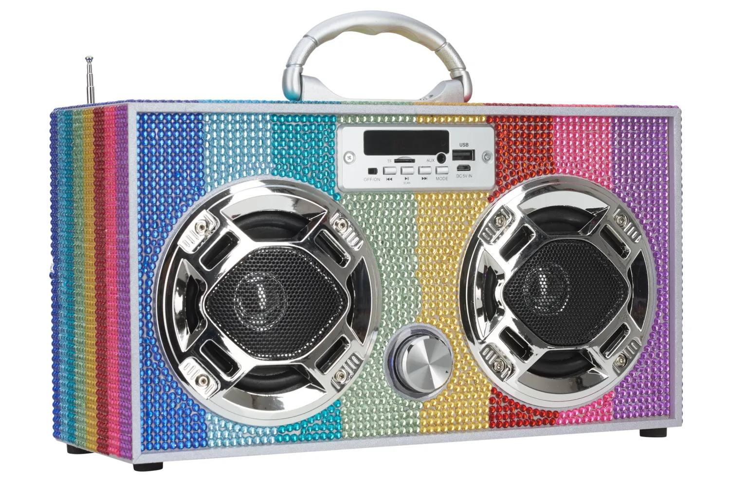 Rainbow Bling Wireless Boom Box