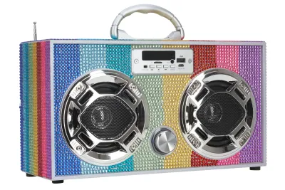 Rainbow Bling Wireless Boom Box