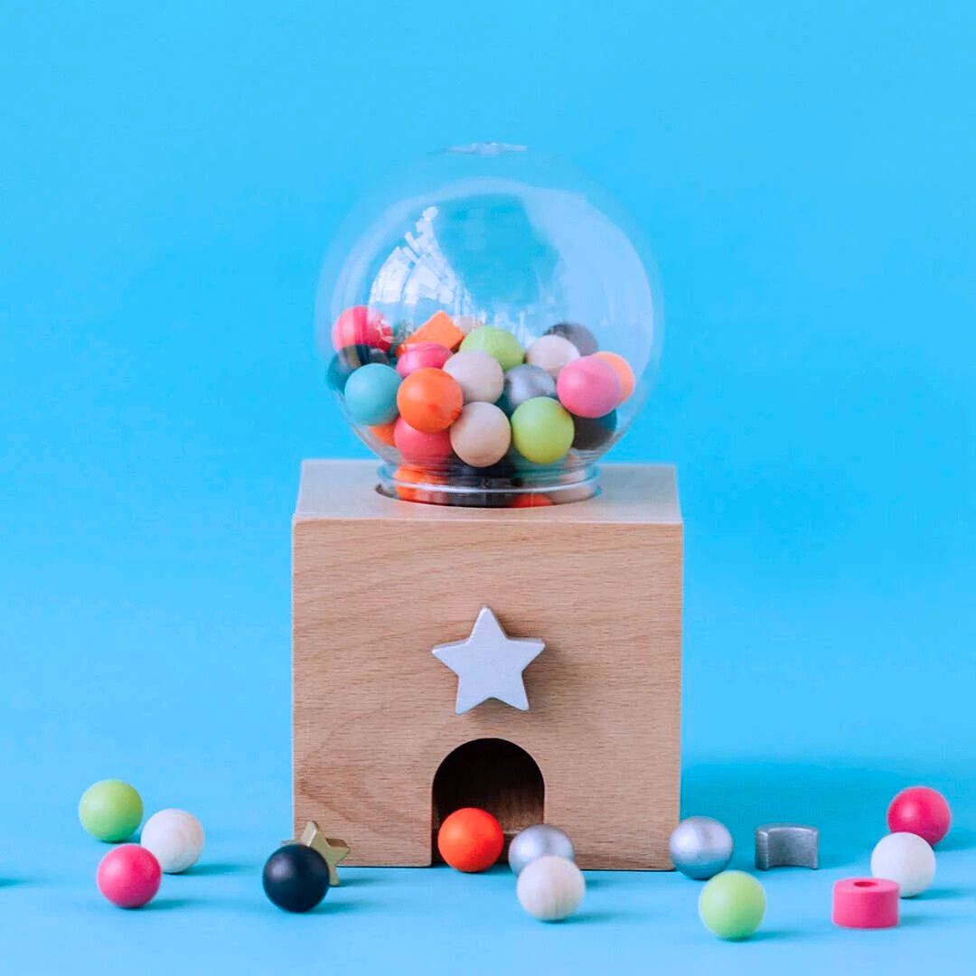 Gatcha Gatch Wooden Gumball Dispenser