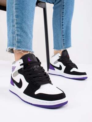 Nike Air Jordan Retro Court Black &amp; Purple