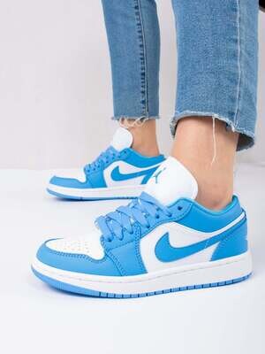 Nike Air Jordan 1 Low trainers in blue &amp; white