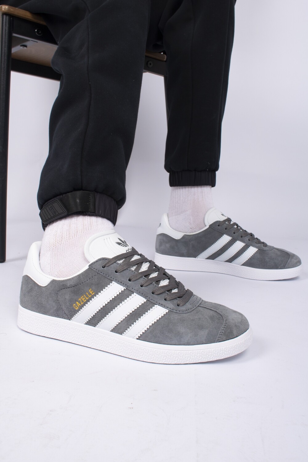 ADIDAS GAZELLE Solid Grey &amp; White
