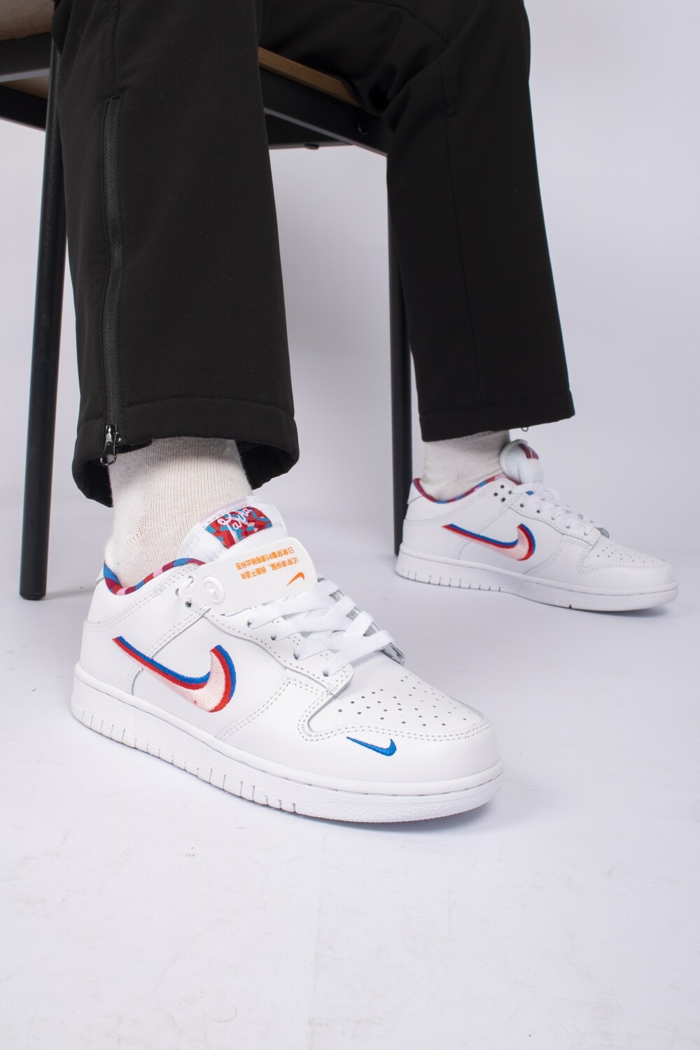 Parra Nike SB Dunk Low Pro Abstract Art White Red Pink