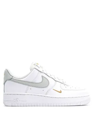 Nike Air Force 1 Low Mini Swoosh White, Grey and Gold