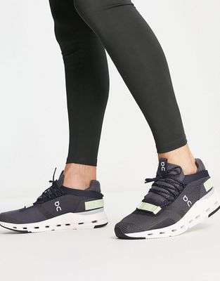 On Running Cloudnova trainers in black and green