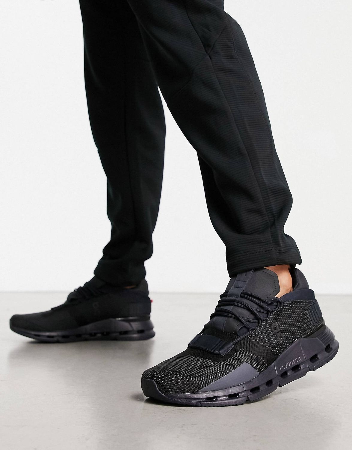 On Running Cloudnova trainers in triple black