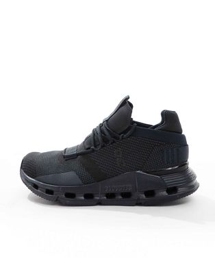 ON Cloud nova trainers in triple black