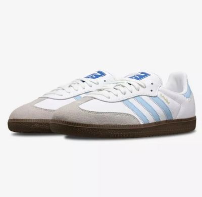 Adidas Samba blue and white 