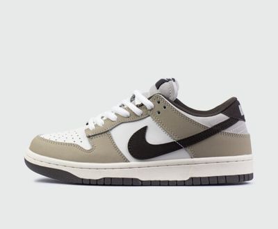 Nike Dunk Low White Grey Brown