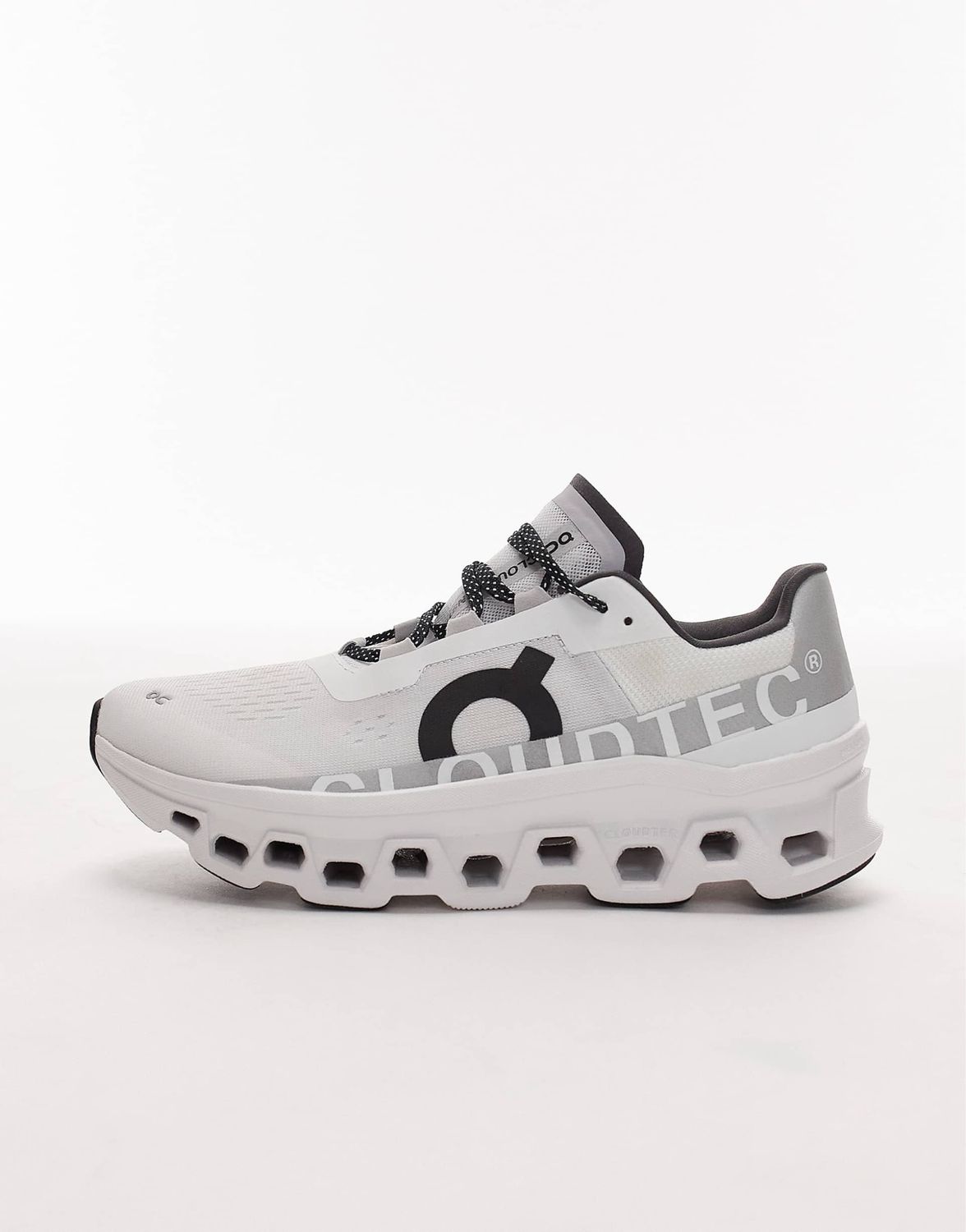 ON Cloudmonster running trainers in white