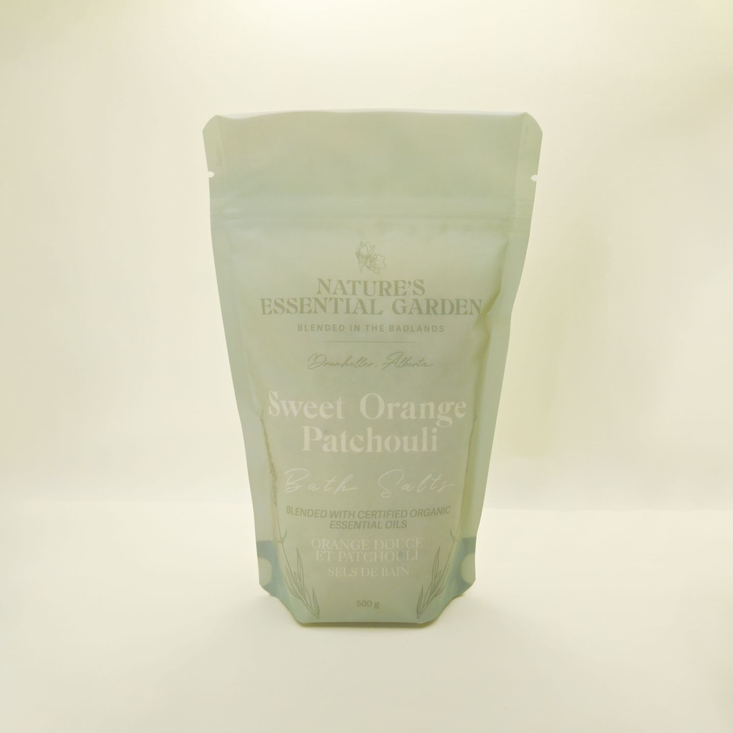 Sweet Orange Patchouli Certified Organic Mineral Salts