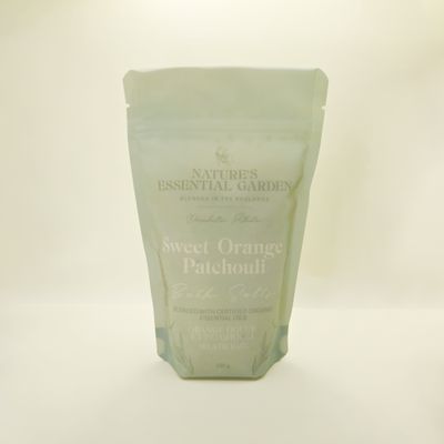Sweet Orange Patchouli Certified Organic Mineral Salts