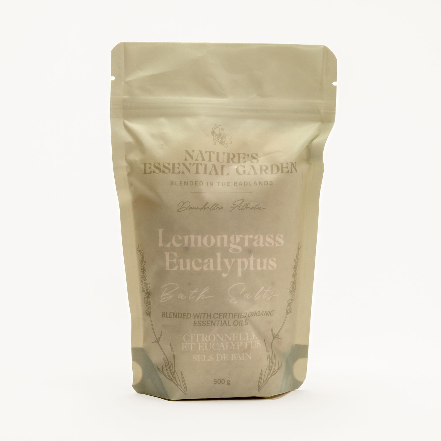 Lemongrass Eucalyptus Certified Organic Mineral Salts