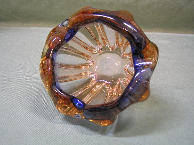 Mid Century Murano Art Glass Ash Tray Or Bowl