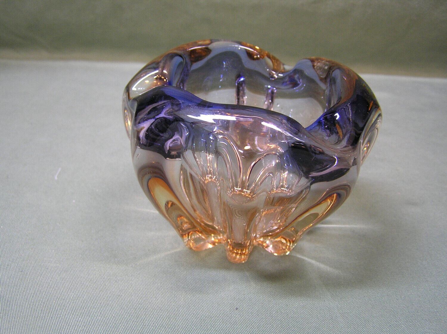 Mid Century Murano Art Glass Ash Tray Or Bowl
