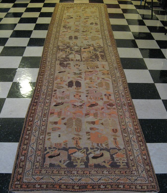 Antique Vintage Turkish Oushak Rug Runner