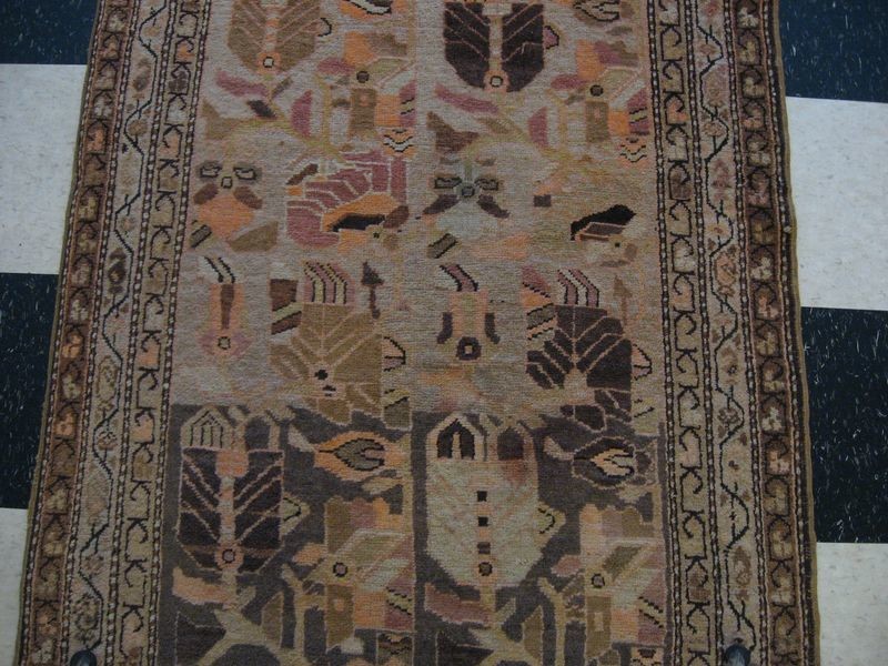 Antique Vintage Turkish Oushak Rug Runner