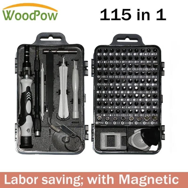 115 in 1Multifunctional Screwdriver Set Computer PC Mobile Phone Equipment Repair Screw Driver Insulation Manual Household Tools