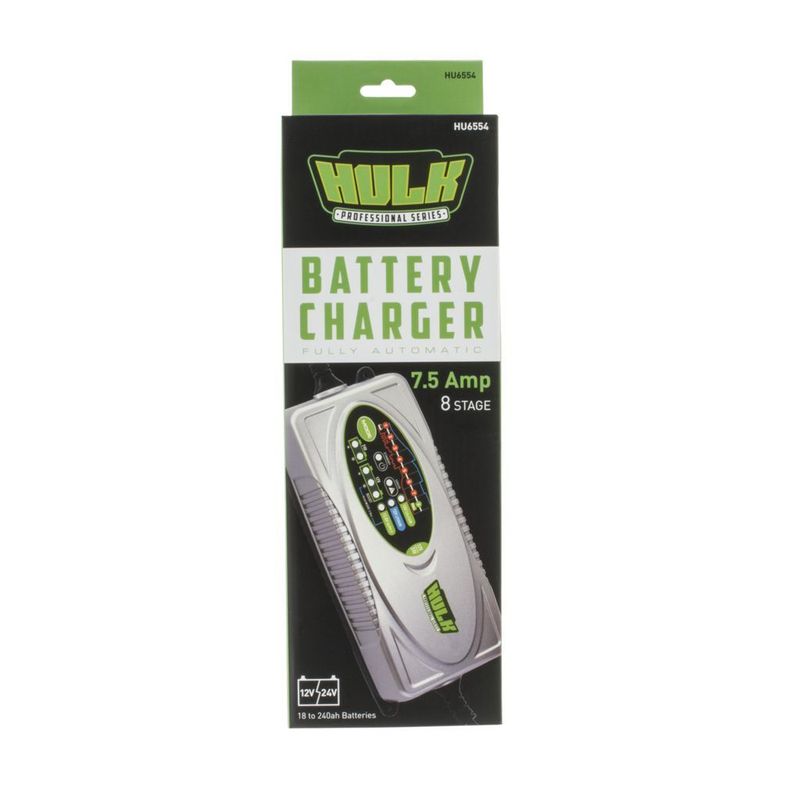 HULK Battery Charger 7.5 amp 8 stage HULK Battery Charger 7.5 amp 8 stage