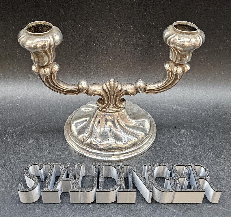 Sterling 2-armiger Kerzenleuchter