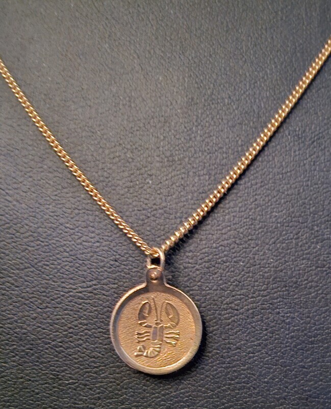 18k Goldkette Gelbgold 45 cm Anhänger Skorpion 3,5 Gramm