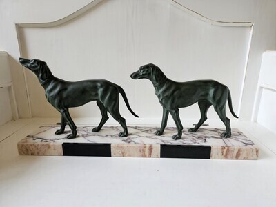 Jagdhunde Regule Metall Art Deco