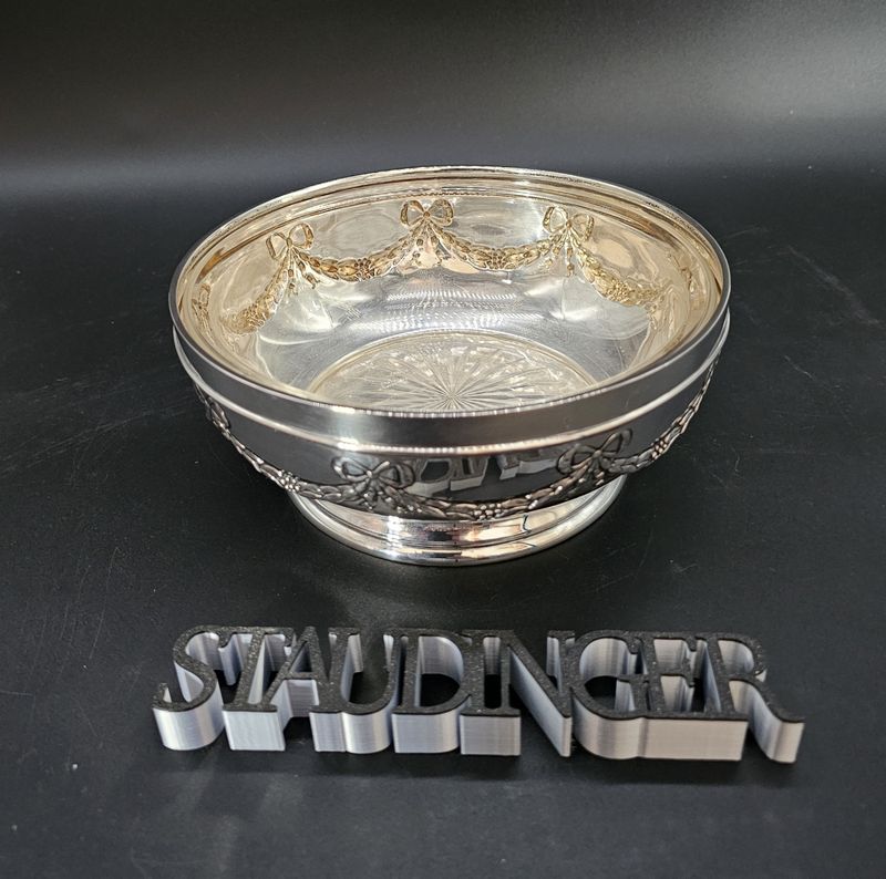 Silber 830er Silberschale Schale Anbietschale C G Hallberg, Stockholm 1910