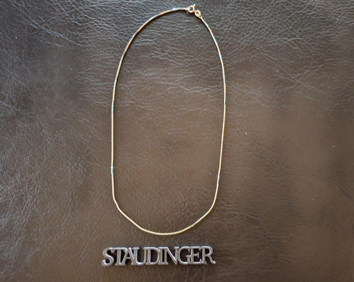 18k Goldkette Halskette  Weißgold 40 cm 3,1 g