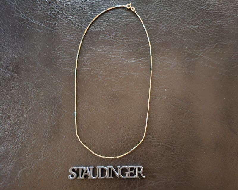 18k Goldkette Halskette  Weißgold 40 cm 3,1 g