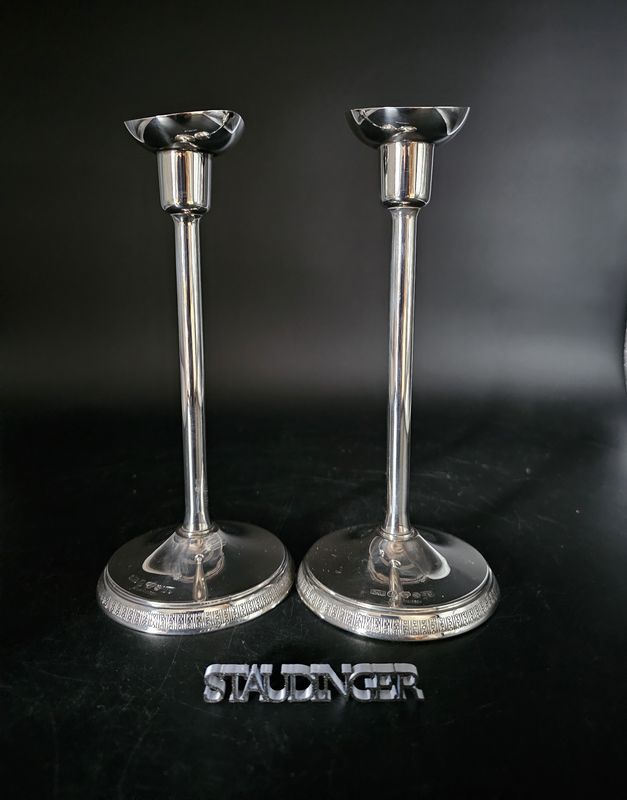 2 alte Silber Kerzenleuchter Silberleuchter Paar