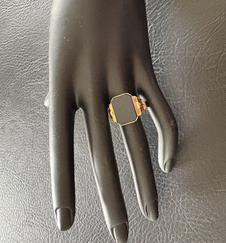 18k Ring Goldring 750er Gelbgold Siegelring