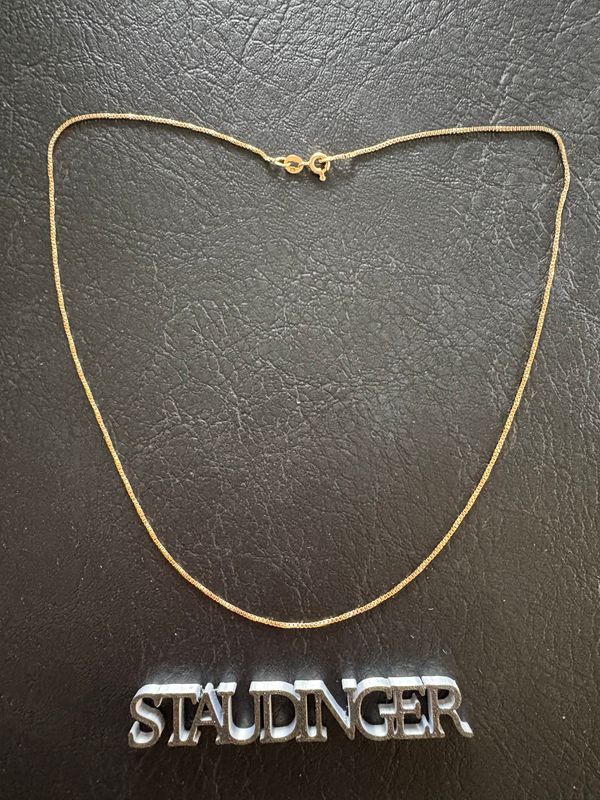 18k Goldkette Halskette 18 Karat 40 cm 2,5 g 750er Venezianerkette