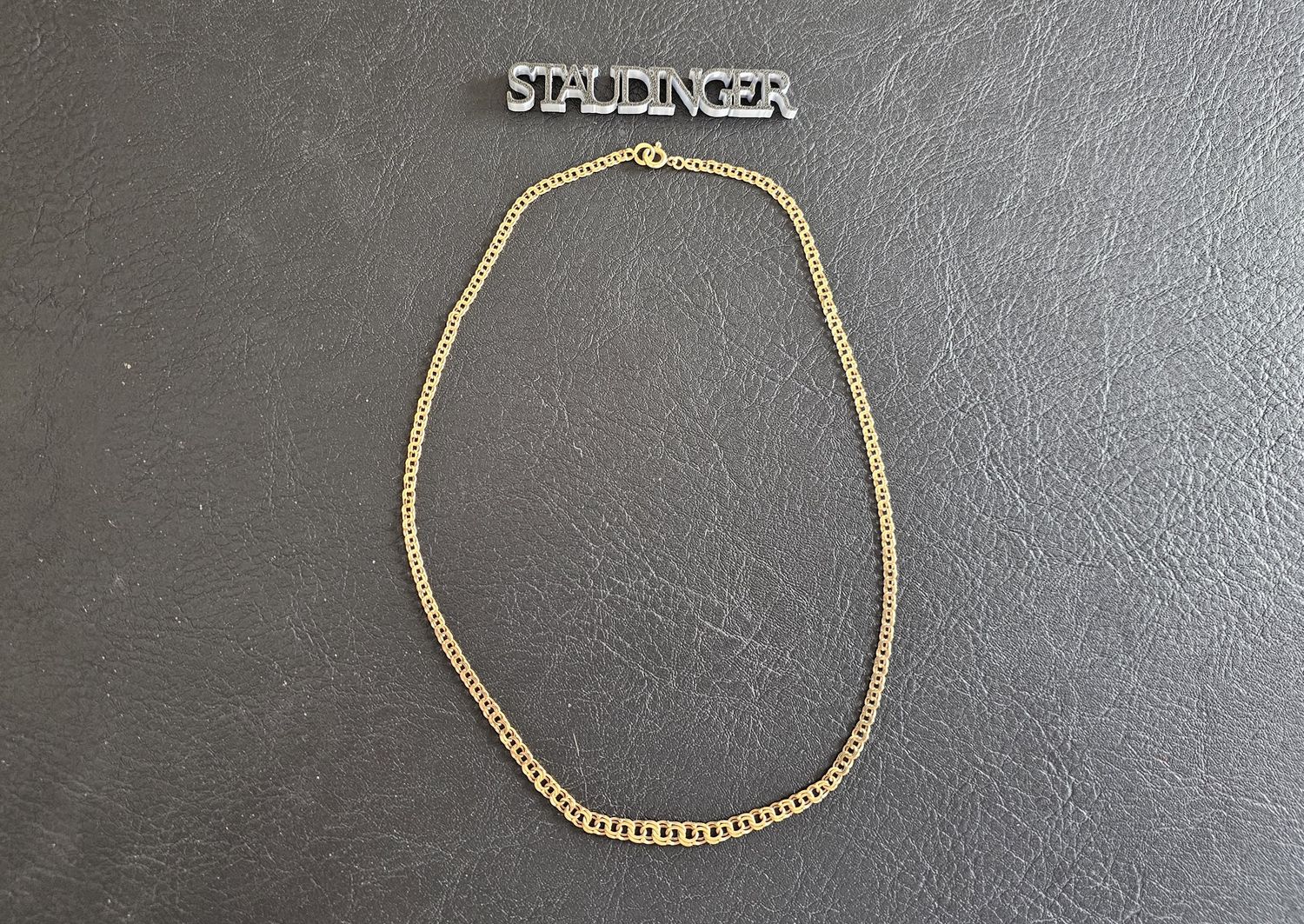 18k Goldkette Halskette Bismarck Gelbgold 18 Karat 42 cm 6,5 g 750er