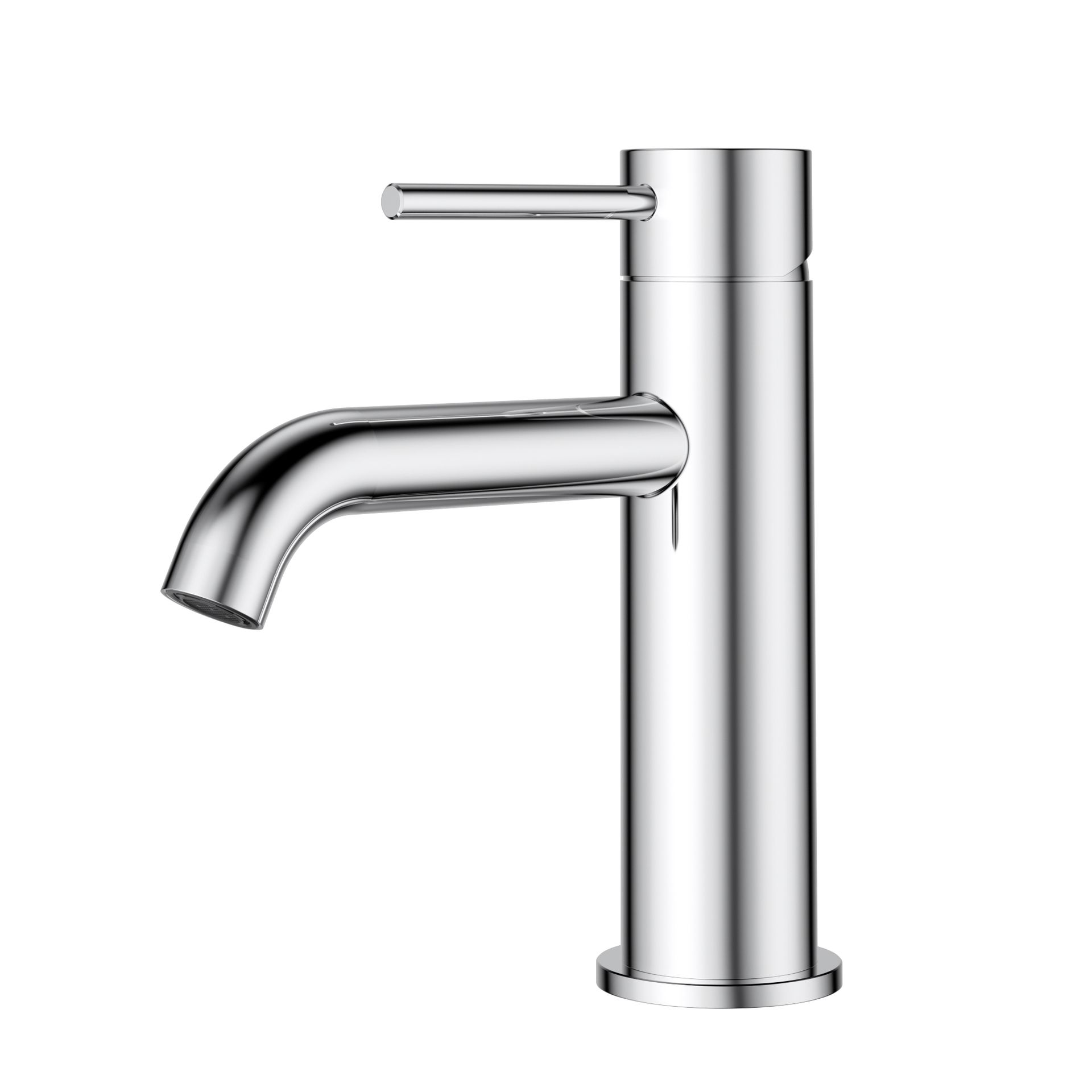 P&P Plus Otus Slimline SS Basin Mixer Curved Spout