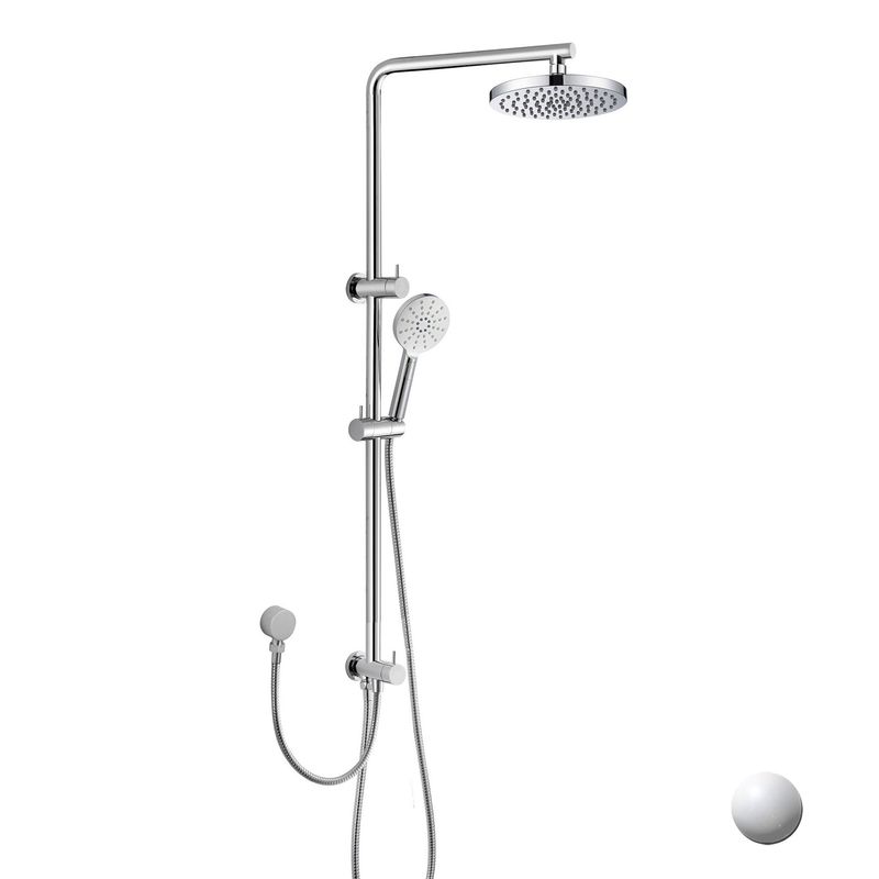 P&P CORA ROUND MULTI-FUNCTION SHOWER SET (TWO HOSES)