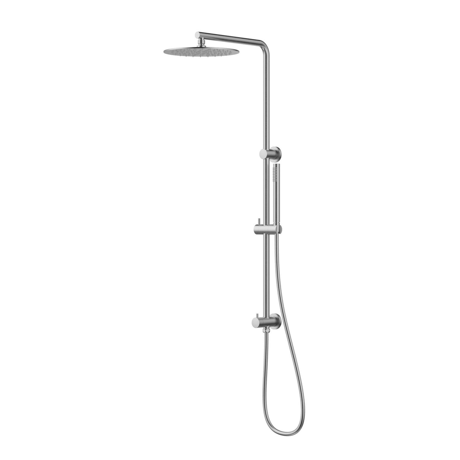 P&P CORA ROUND MULTIFUNCTION SHOWER SET STAINLESS STEEL 250MM