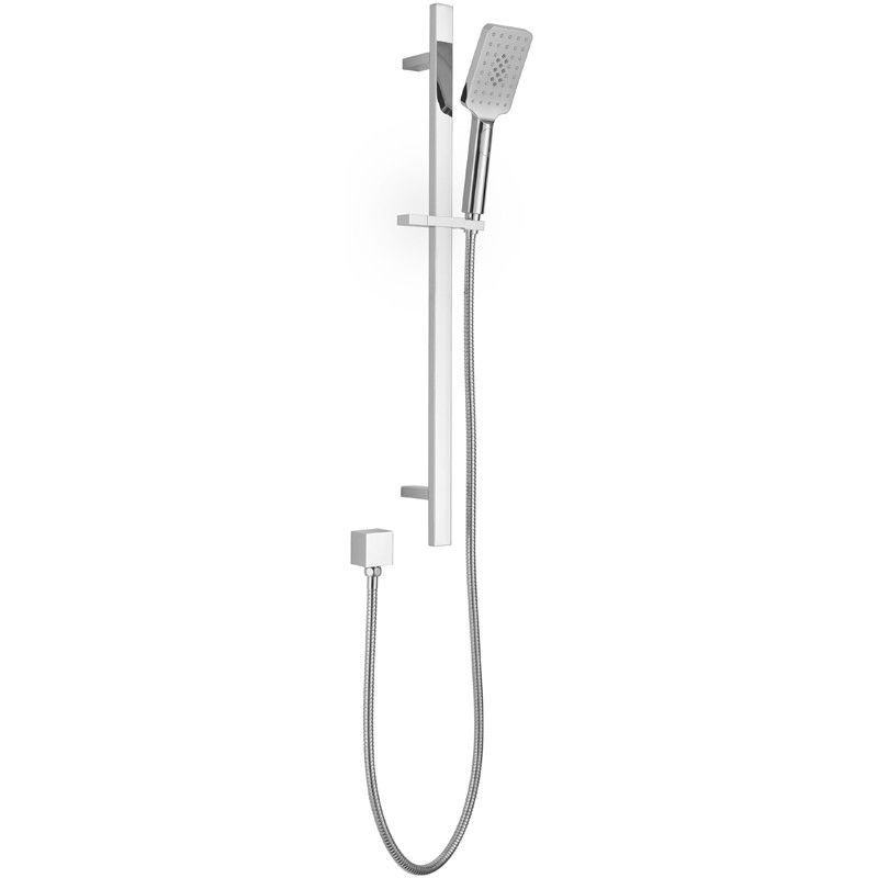 P&P EDEN SQUARE SLIDING SHOWER SET CHROME