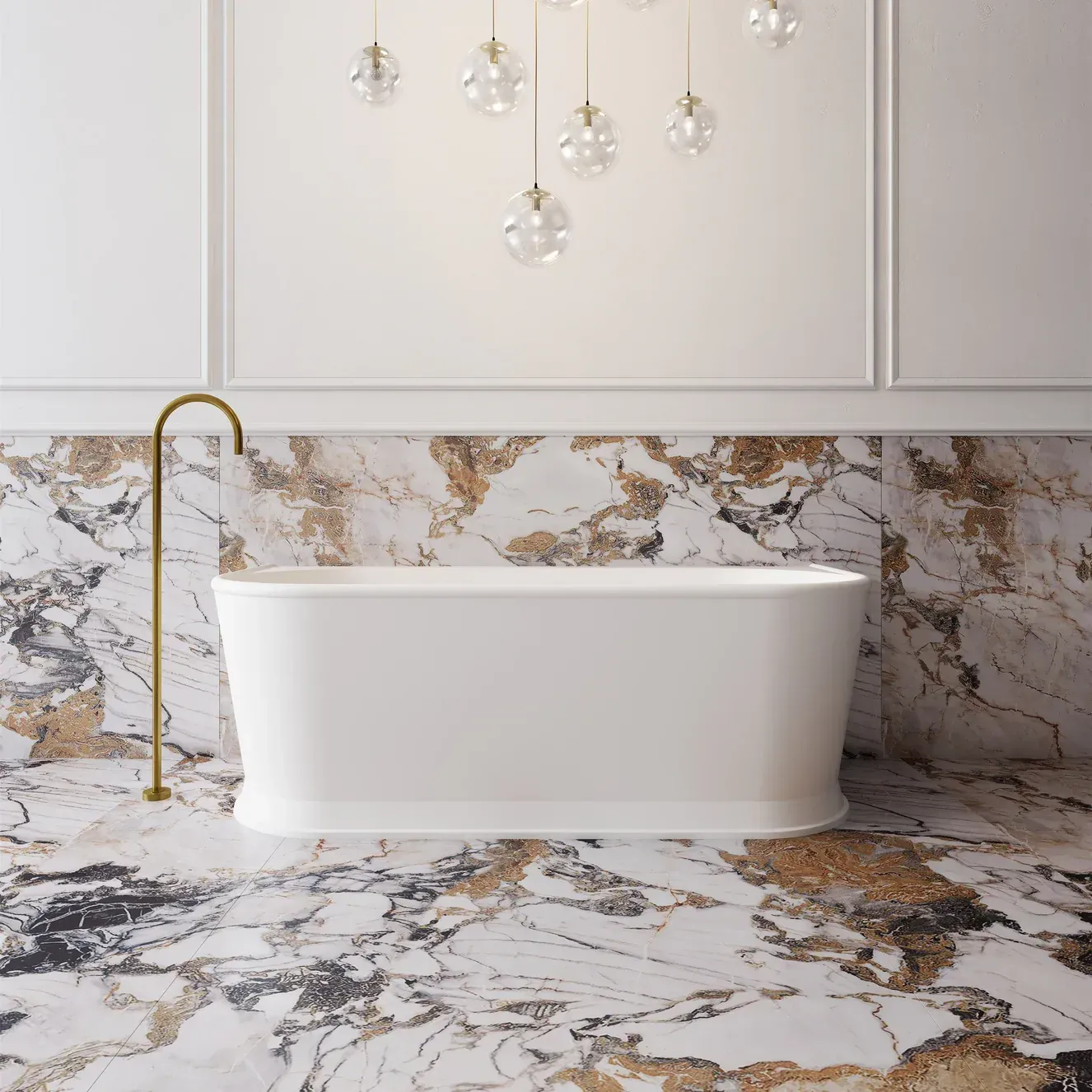Cassa Westminster Back To Wall Freestanding Bath