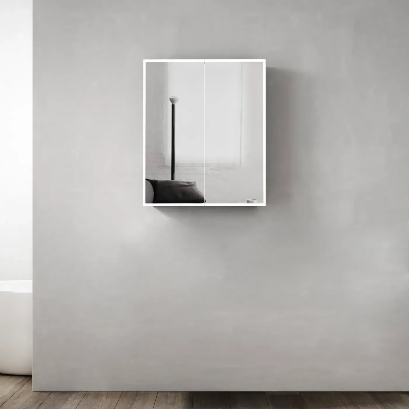 OTTI LED MOONLIGHT 600/750/900/1200/1500X650mm SHAVING CABINET 2 DOORS