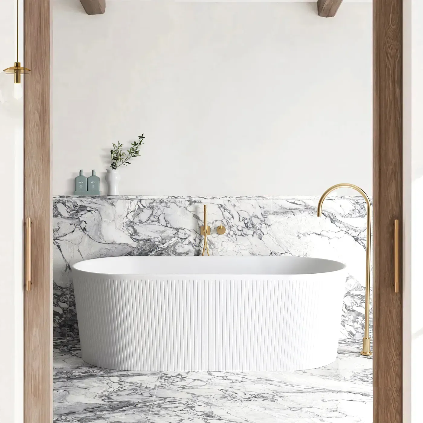 OTTI ATTICA NOOSA 1500 MATTE WHITE BATH