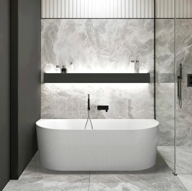 OTTI ATTICA NOOSA 1500 MATTE WHITE BTW MULTI-FIT BATH