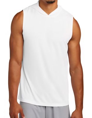 Mens Hooded Sleeveless Dri-fit Shirt