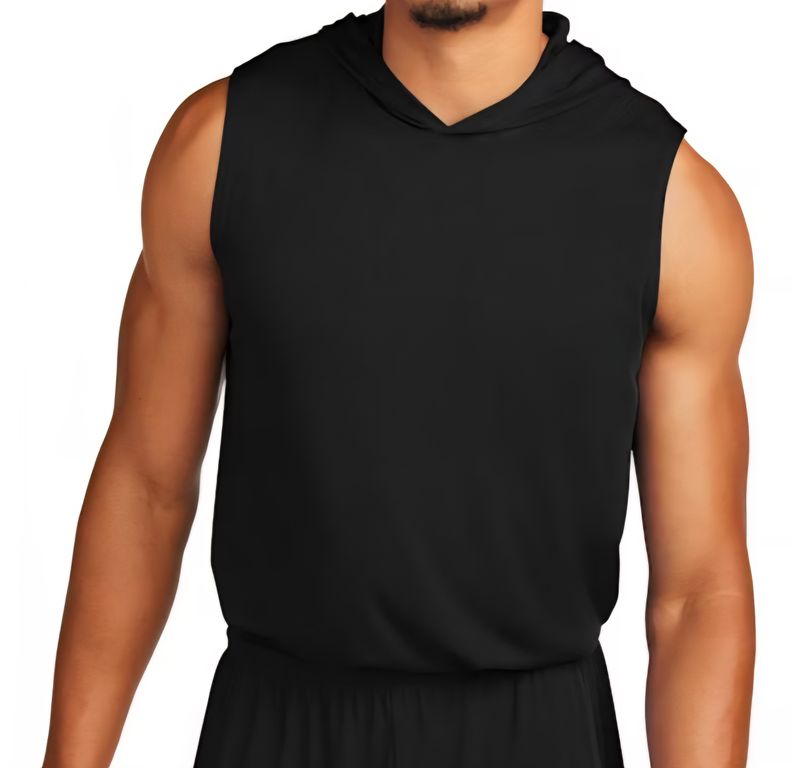 Mens Hooded Sleeveless Dri-fit Shirt