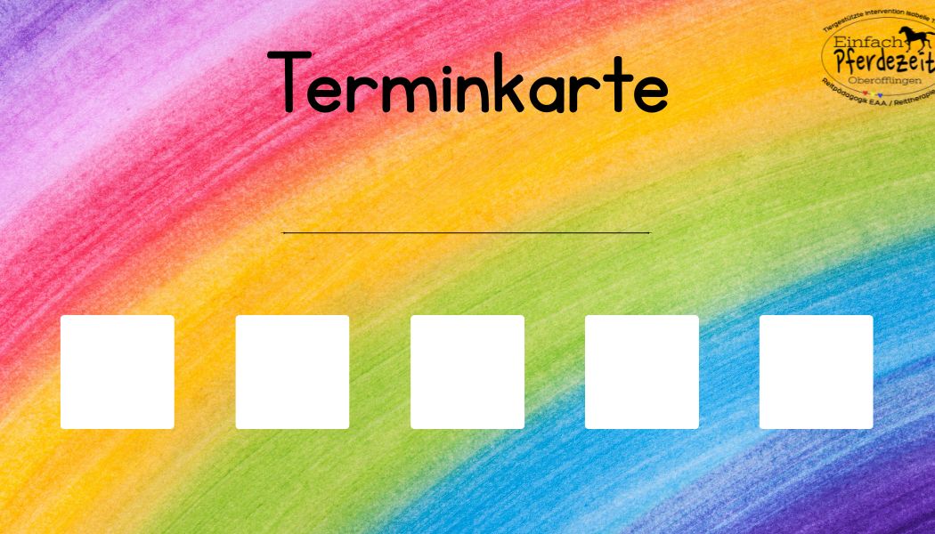 5er Karte Pferdezeit - KIDS