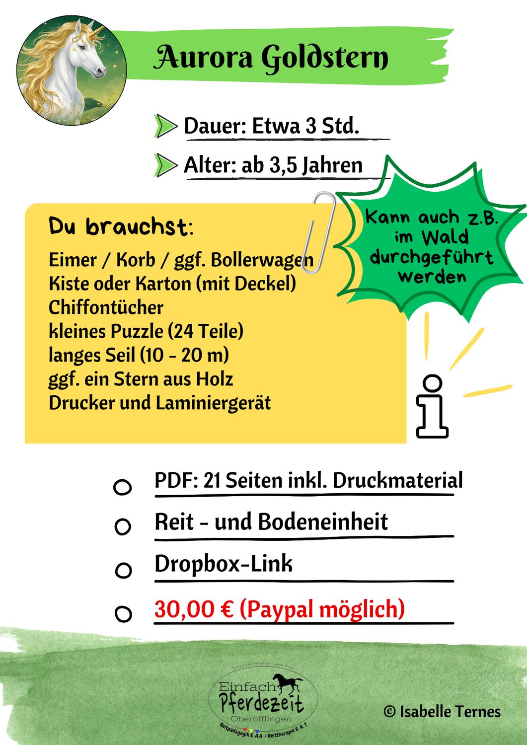 Schnitzeljagd Aurora Goldstern